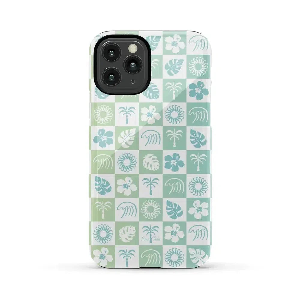 Coastal Checkers | Pura Vida Case iPhone Case get.casely Essential iPhone 11 Pro Max