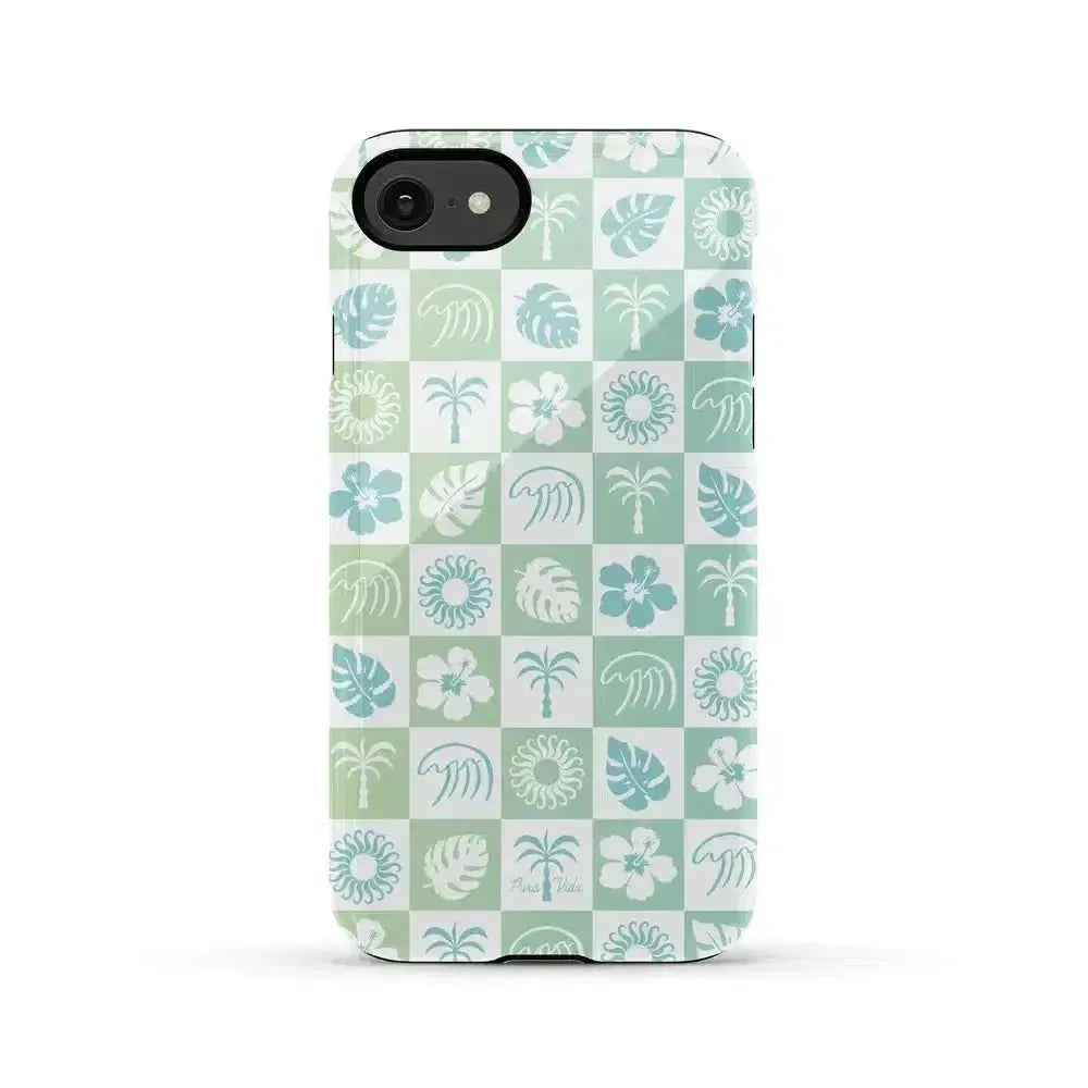 Coastal Checkers | Pura Vida Case iPhone Case get.casely Essential iPhone SE (2020 & 2022)