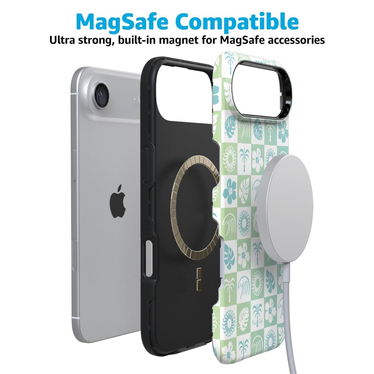 Coastal Checkers | Pura Vida Case iPhone Case get.casely
