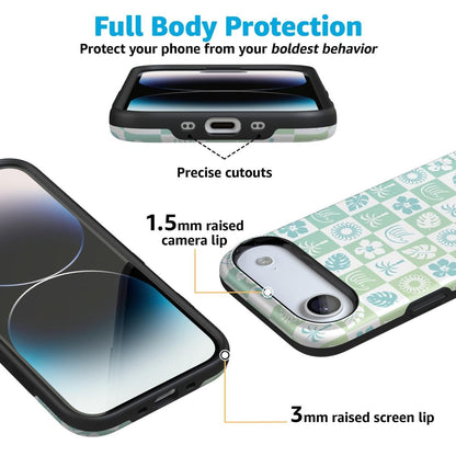 Coastal Checkers | Pura Vida Case iPhone Case get.casely