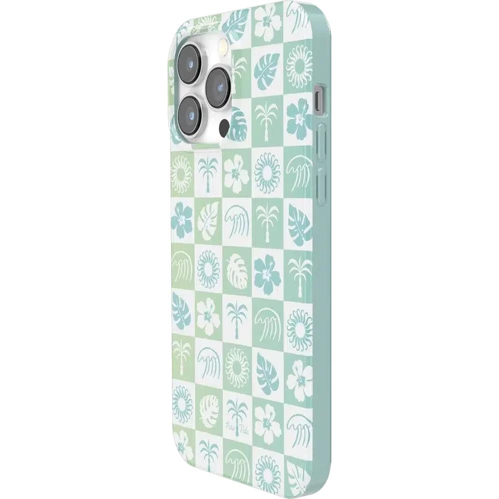 Coastal Checkers | Pura Vida Case iPhone Case get.casely