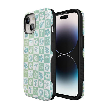 Coastal Checkers | Pura Vida Case iPhone Case get.casely