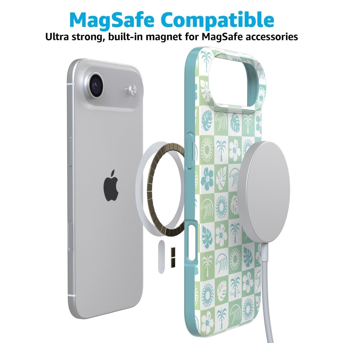 Coastal Checkers | Pura Vida Case iPhone Case get.casely