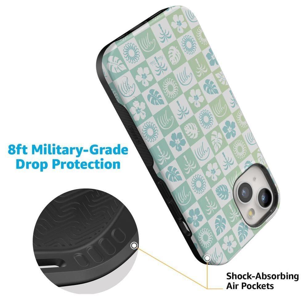 Coastal Checkers | Pura Vida Case iPhone Case get.casely