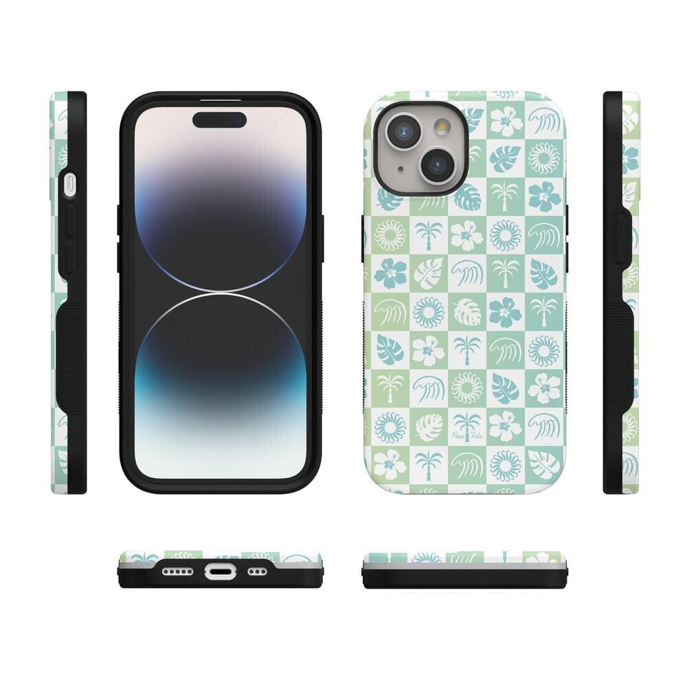 Coastal Checkers | Pura Vida Case iPhone Case get.casely