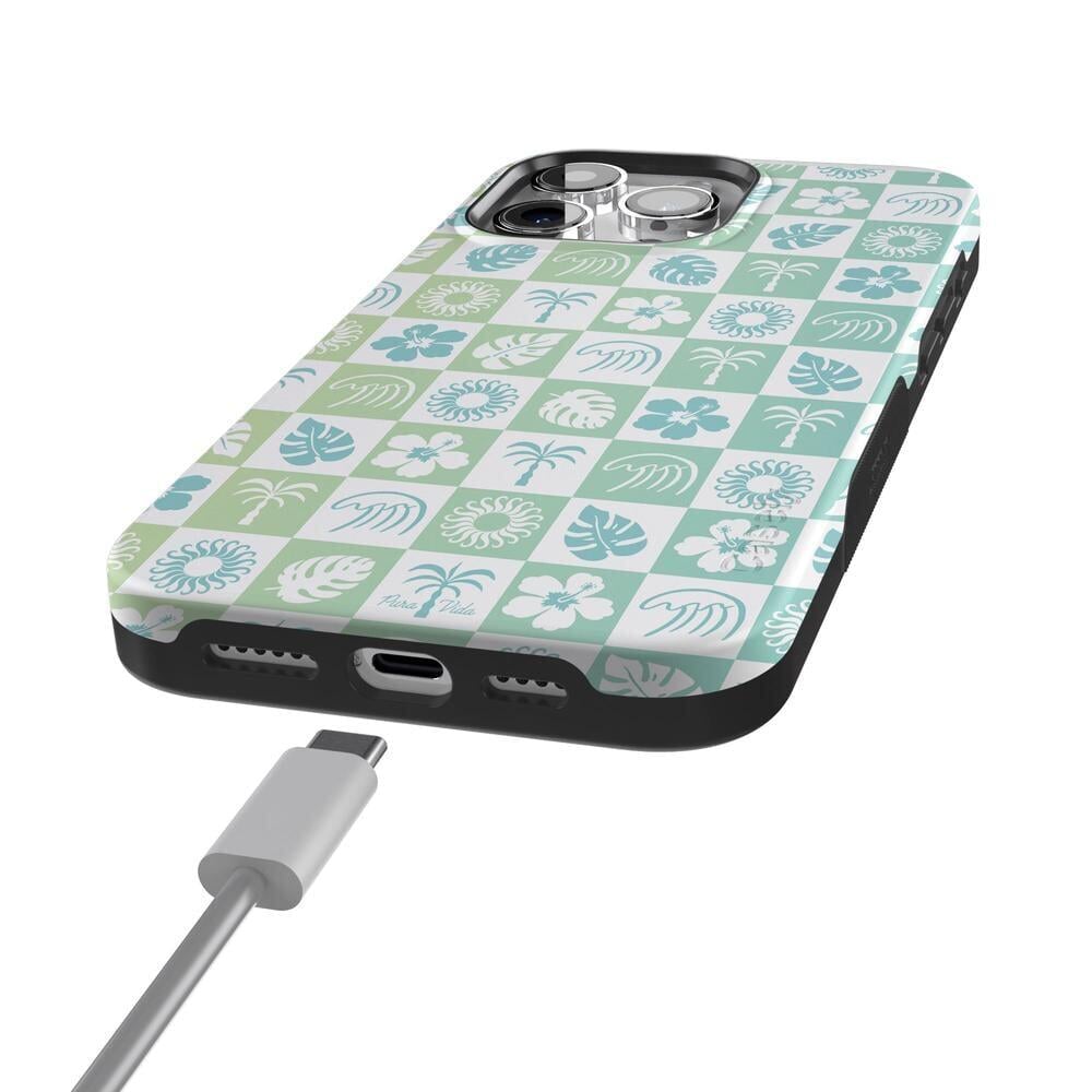 Coastal Checkers | Pura Vida Case iPhone Case get.casely