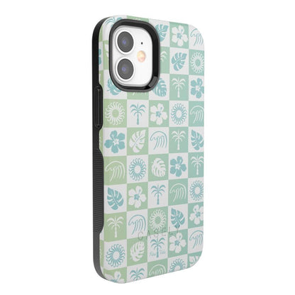Coastal Checkers | Pura Vida Case iPhone Case get.casely