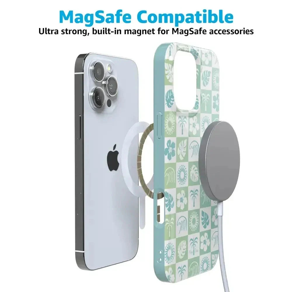 Coastal Checkers | Pura Vida Case iPhone Case get.casely