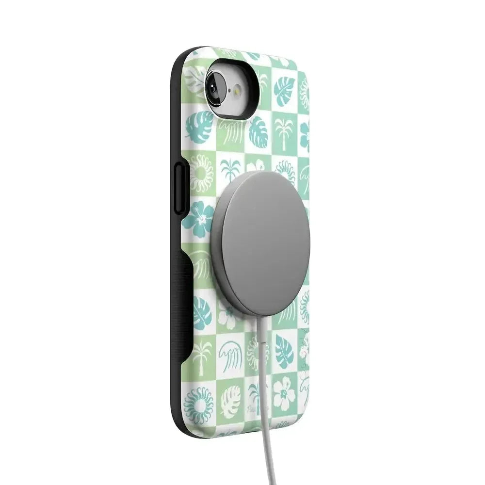Coastal Checkers | Pura Vida Case iPhone Case get.casely