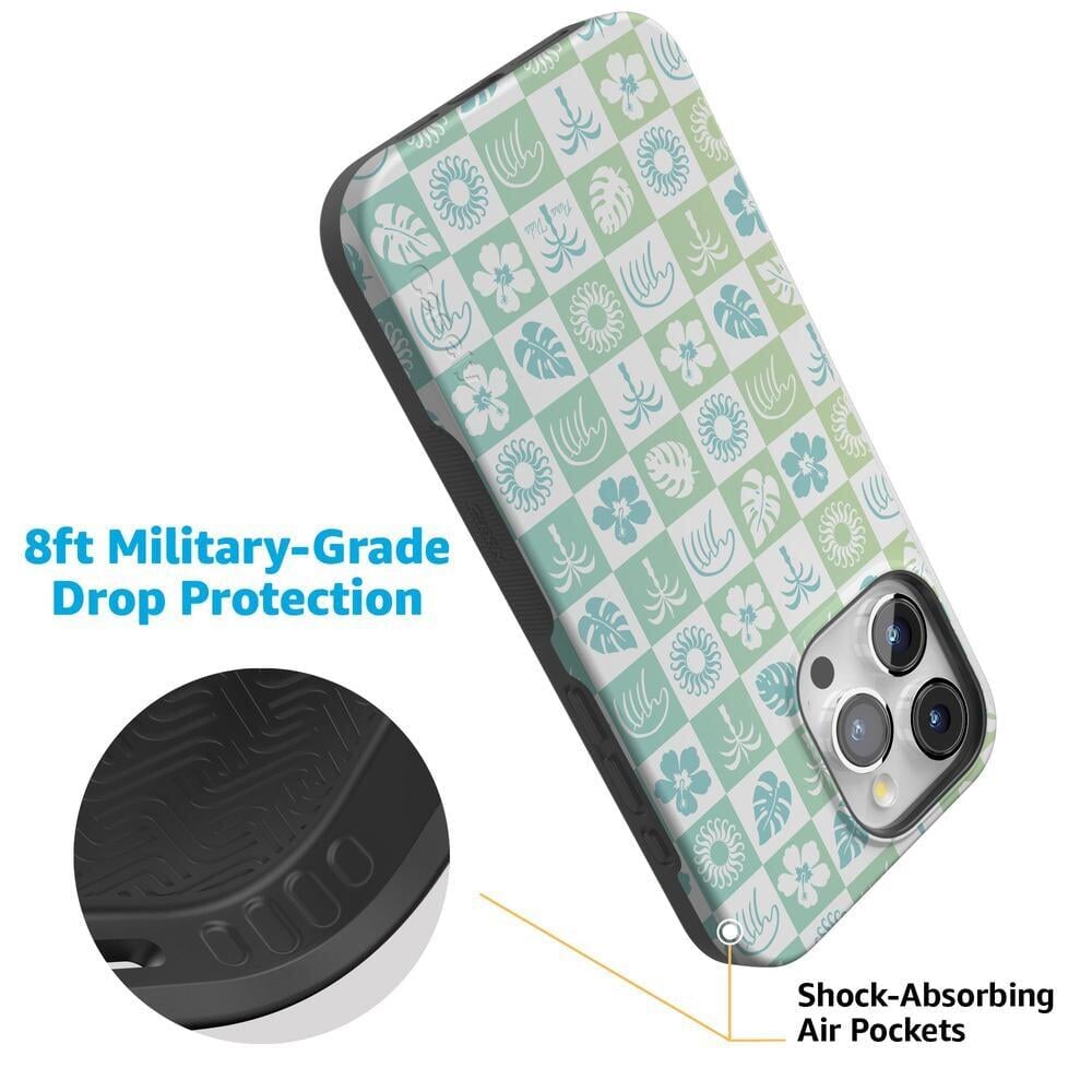 Coastal Checkers | Pura Vida Case iPhone Case get.casely