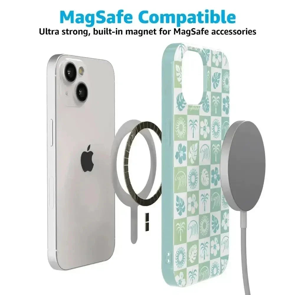 Coastal Checkers | Pura Vida Case iPhone Case get.casely