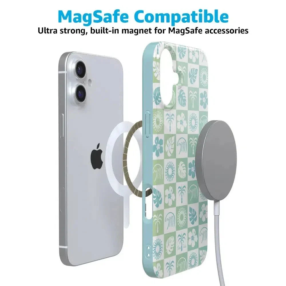 Coastal Checkers | Pura Vida Case iPhone Case get.casely