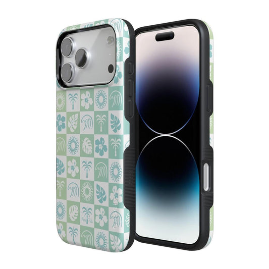Coastal Checkers | Pura Vida Case iPhone Case get.casely