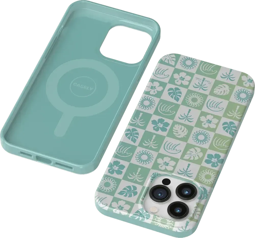 Coastal Checkers | Pura Vida Case iPhone Case get.casely