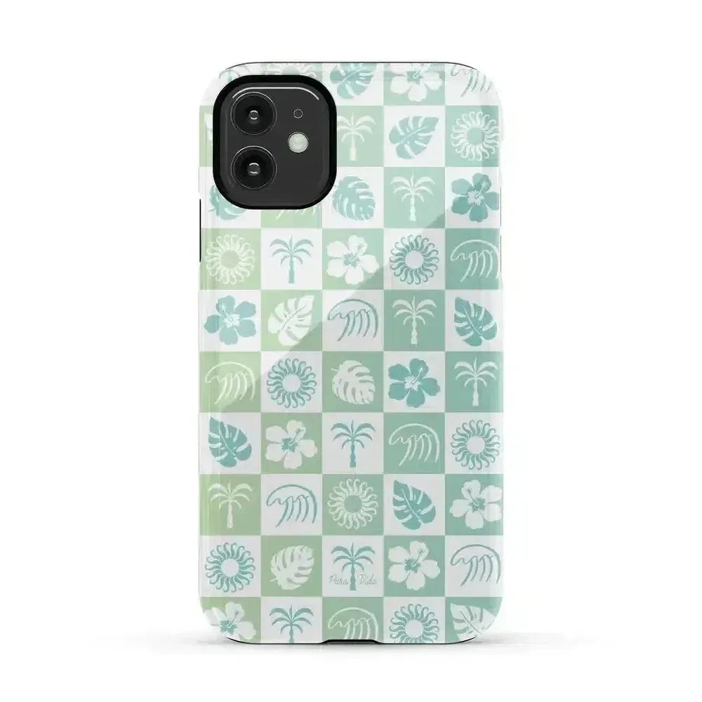 Coastal Checkers | Pura Vida Case iPhone Case get.casely