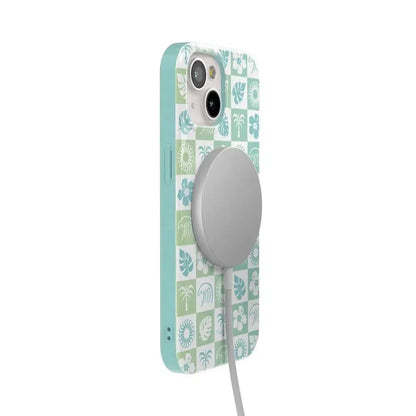 Coastal Checkers | Pura Vida Case iPhone Case get.casely
