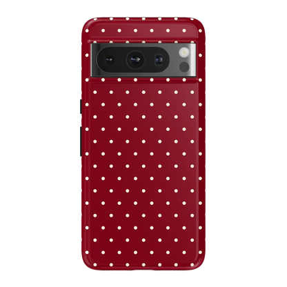 On the Dot | Maroon Polka Dot Case