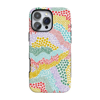 Color Me Happy | Pattern Colorblock Case iPhone Case get.casely Bold Flex + MagSafe® iPhone 16 Pro Max