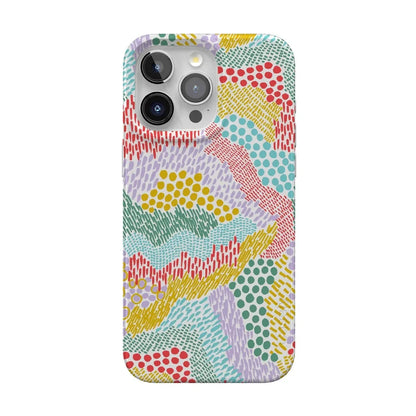 Color Me Happy | Pattern Colorblock Case iPhone Case get.casely Classic + MagSafe® iPhone 15 Pro Max