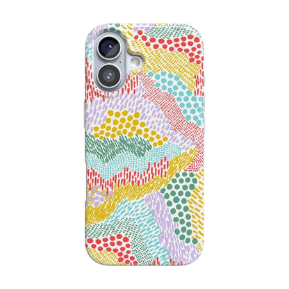Color Me Happy | Pattern Colorblock Case iPhone Case get.casely Classic + MagSafe® iPhone 17
