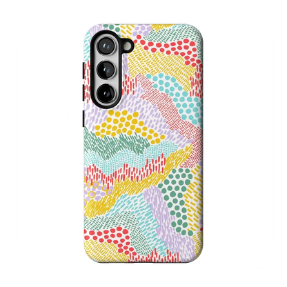 Color Me Happy | Pattern Colorblock Case iPhone Case get.casely Essential Galaxy S23 Plus