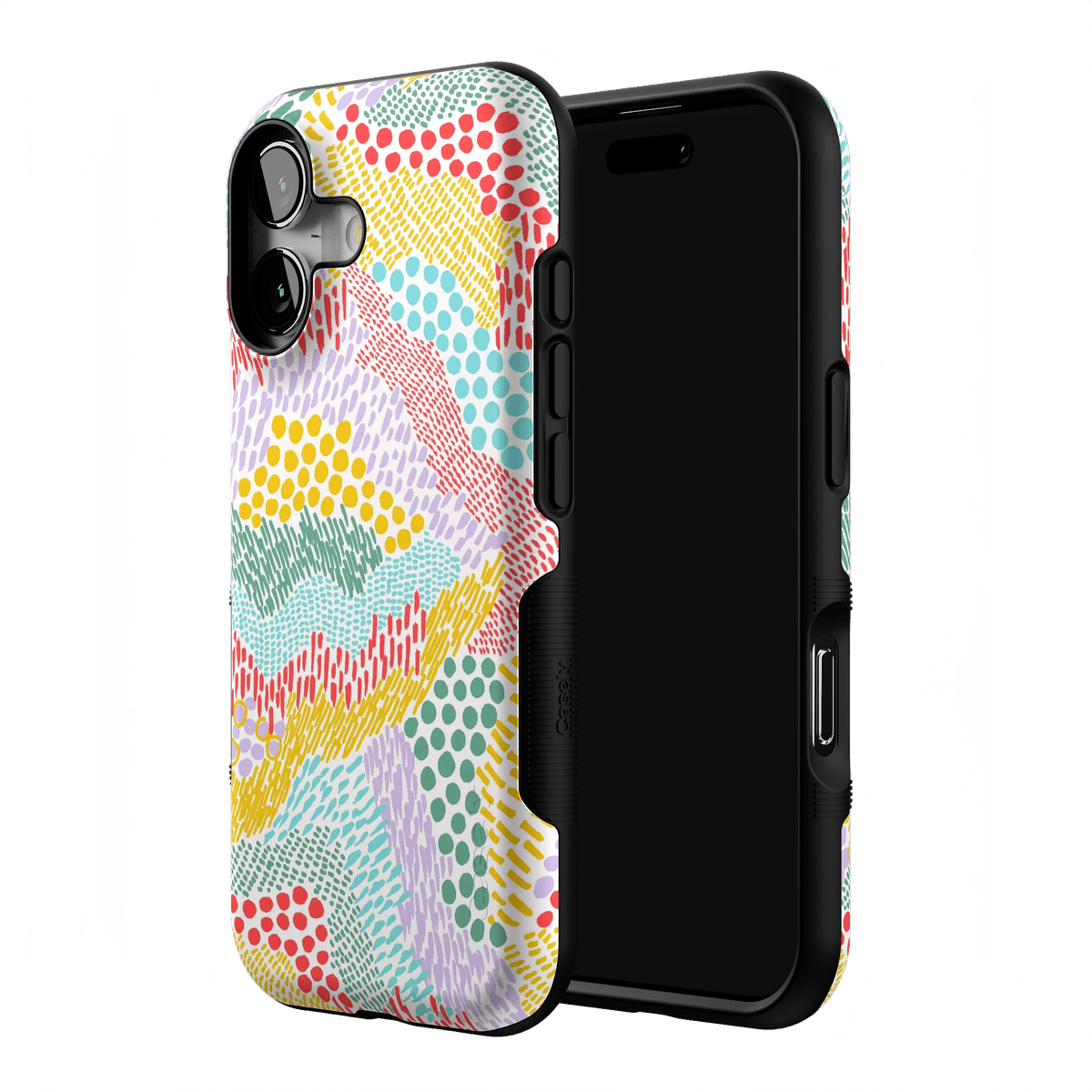 Color Me Happy | Pattern Colorblock Case iPhone Case get.casely