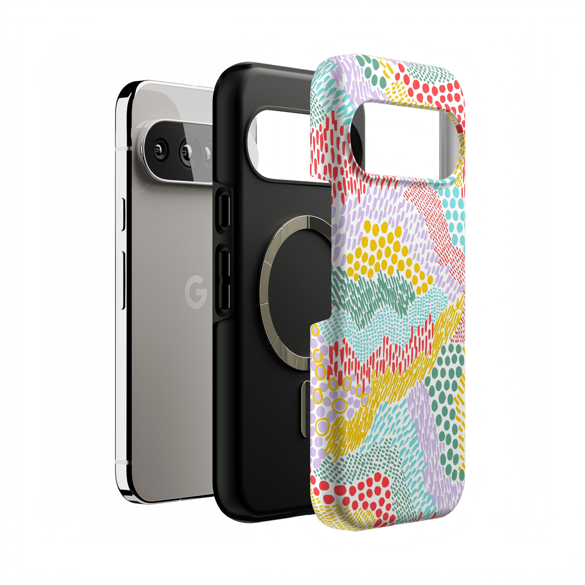 Color Me Happy | Pattern Colorblock Case iPhone Case get.casely