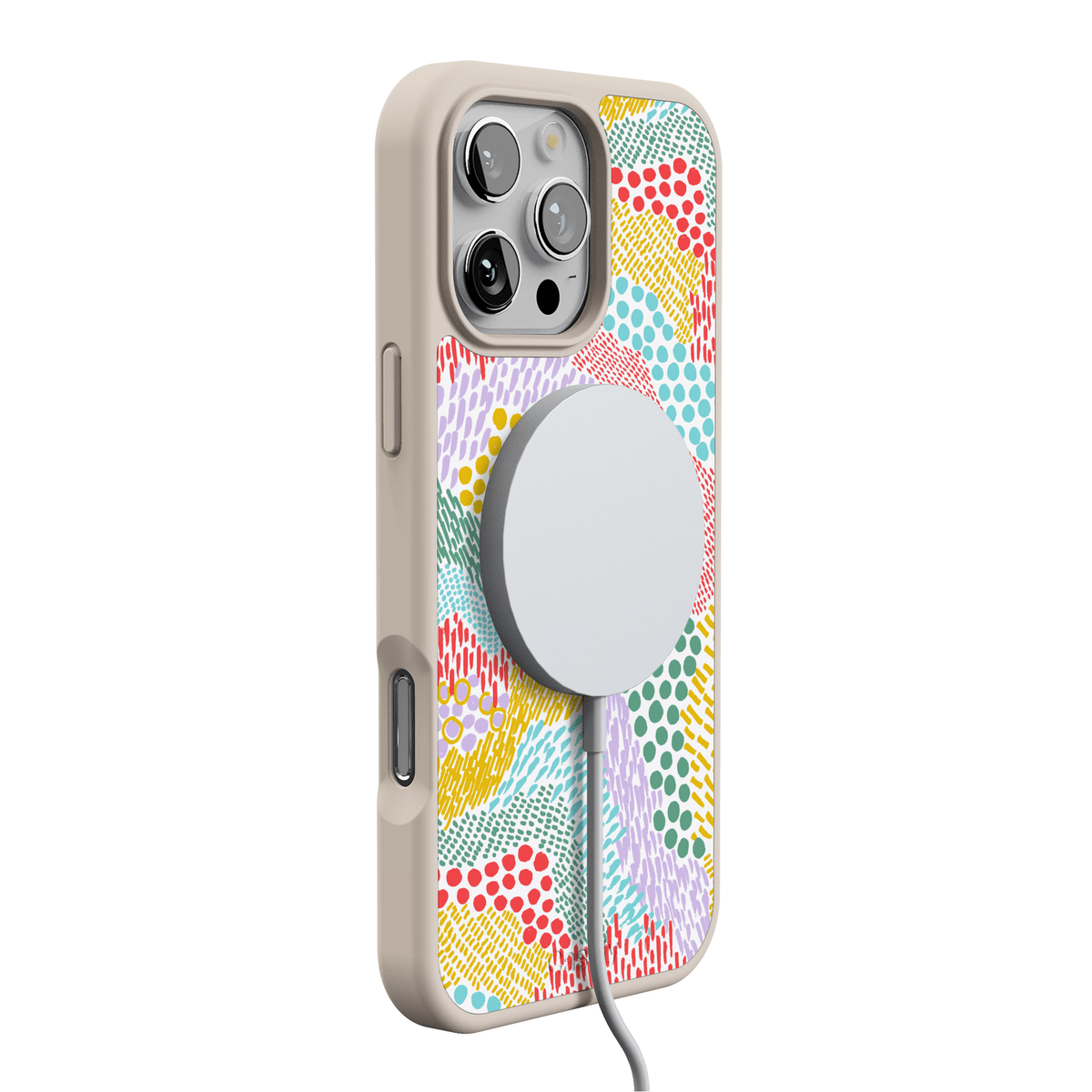 Color Me Happy | Pattern Colorblock Case iPhone Case get.casely