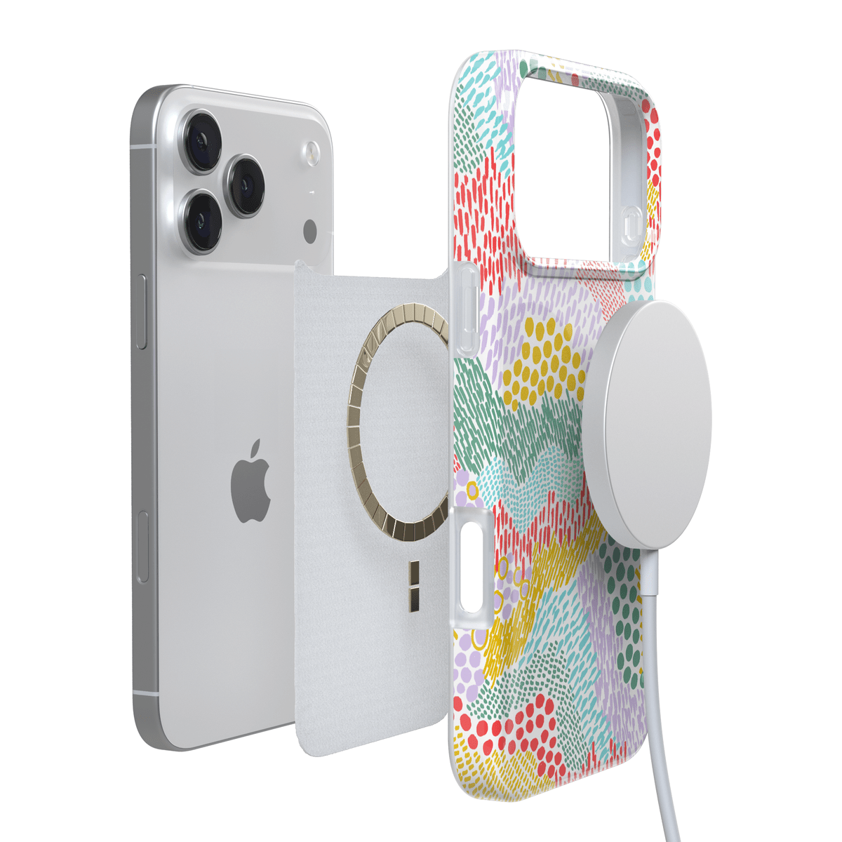 Color Me Happy | Pattern Colorblock Case iPhone Case get.casely