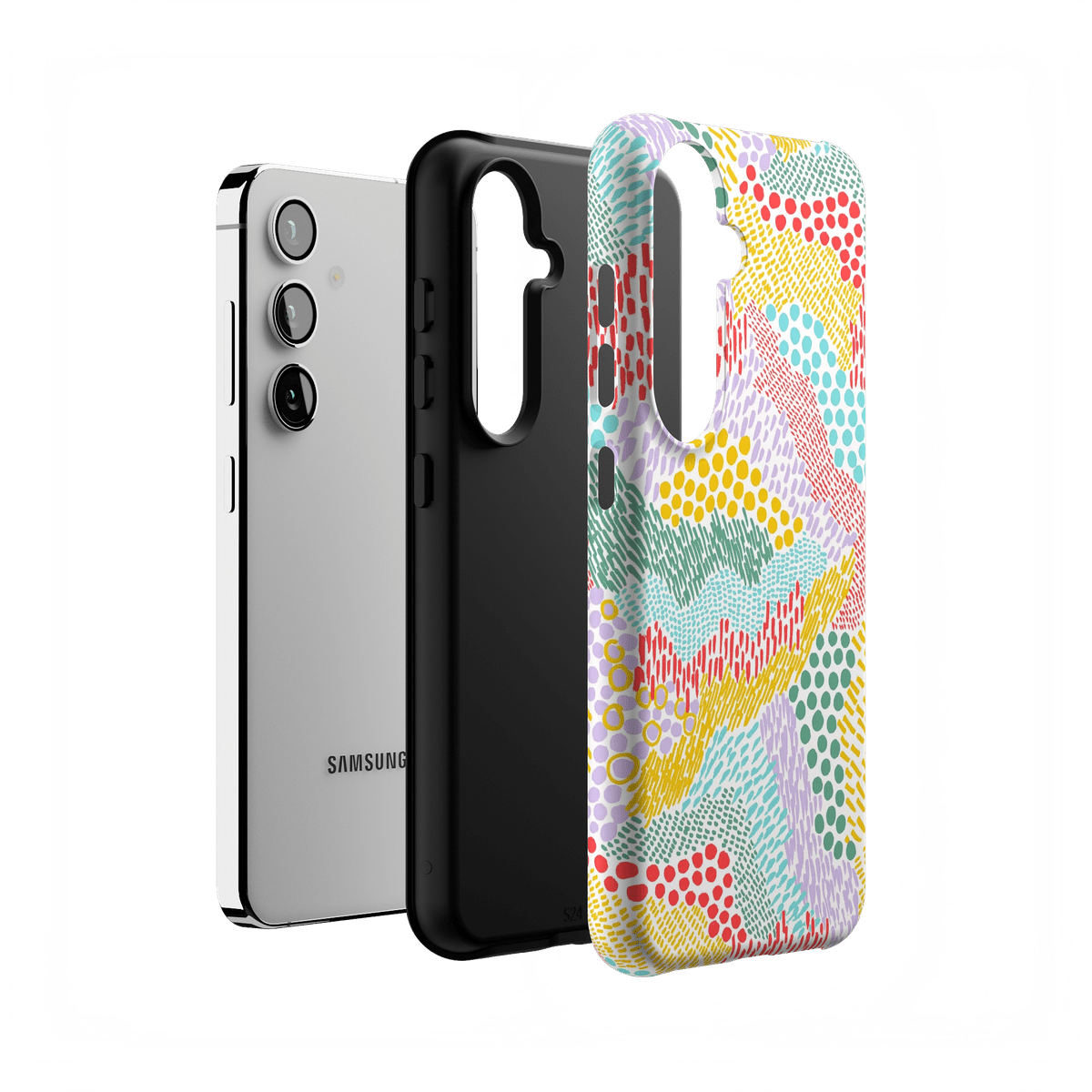 Color Me Happy | Pattern Colorblock Case iPhone Case get.casely