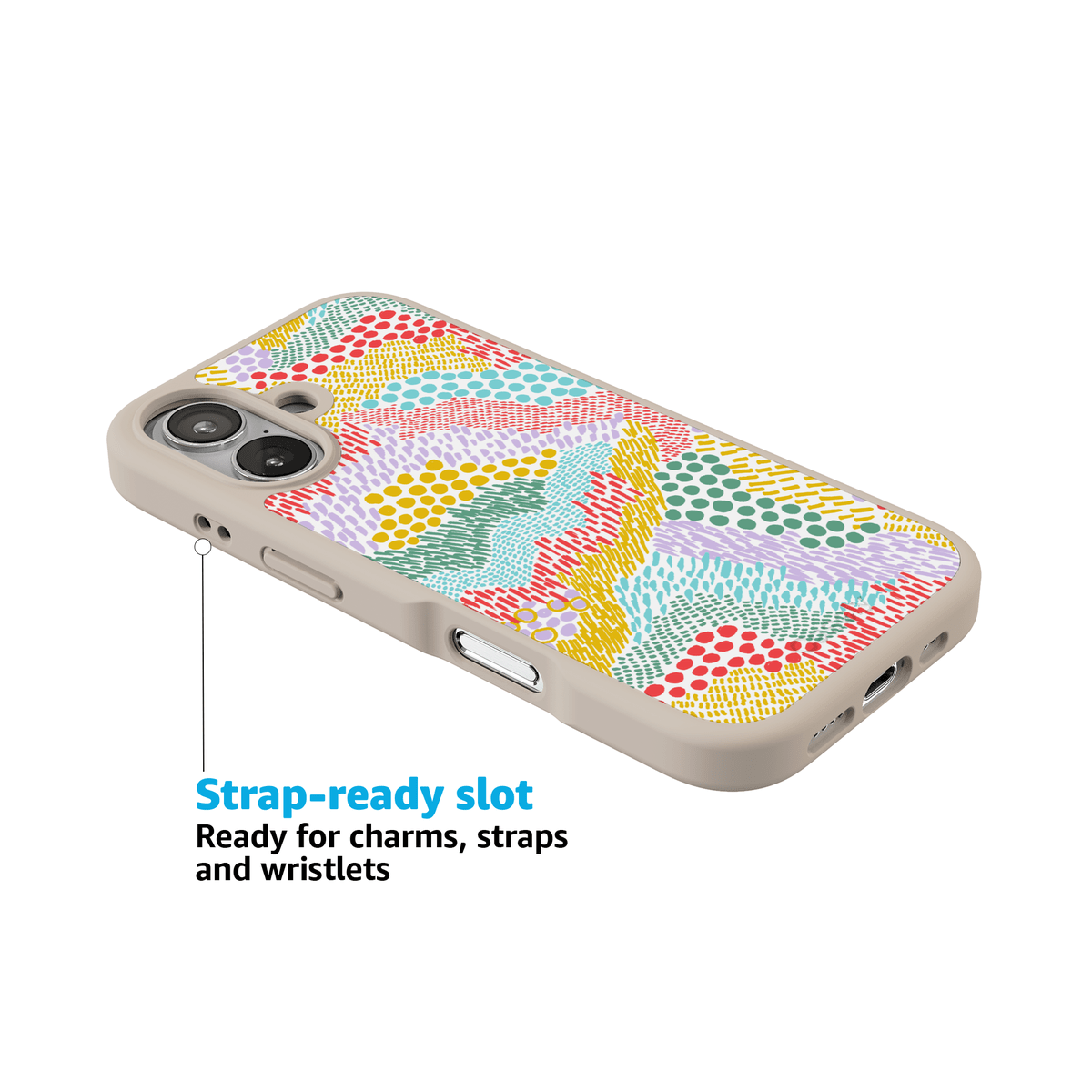 Color Me Happy | Pattern Colorblock Case iPhone Case get.casely