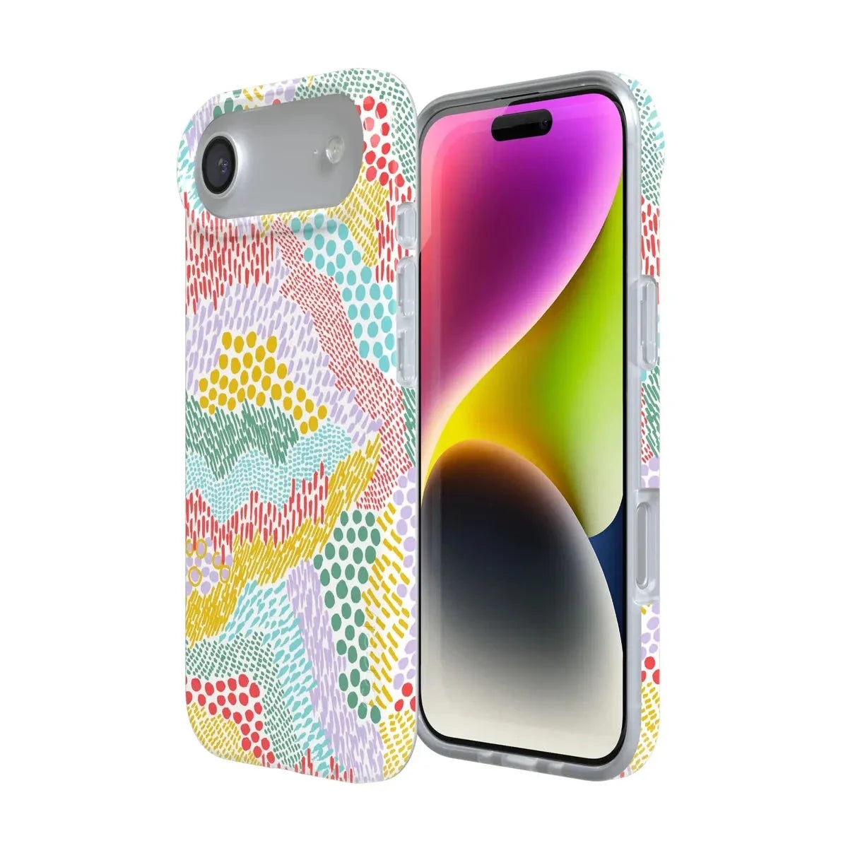 Color Me Happy | Pattern Colorblock Case iPhone Case get.casely