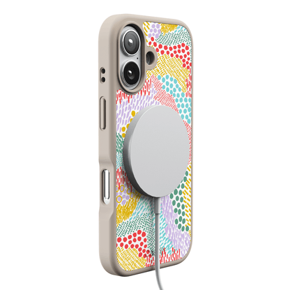 Color Me Happy | Pattern Colorblock Case iPhone Case get.casely