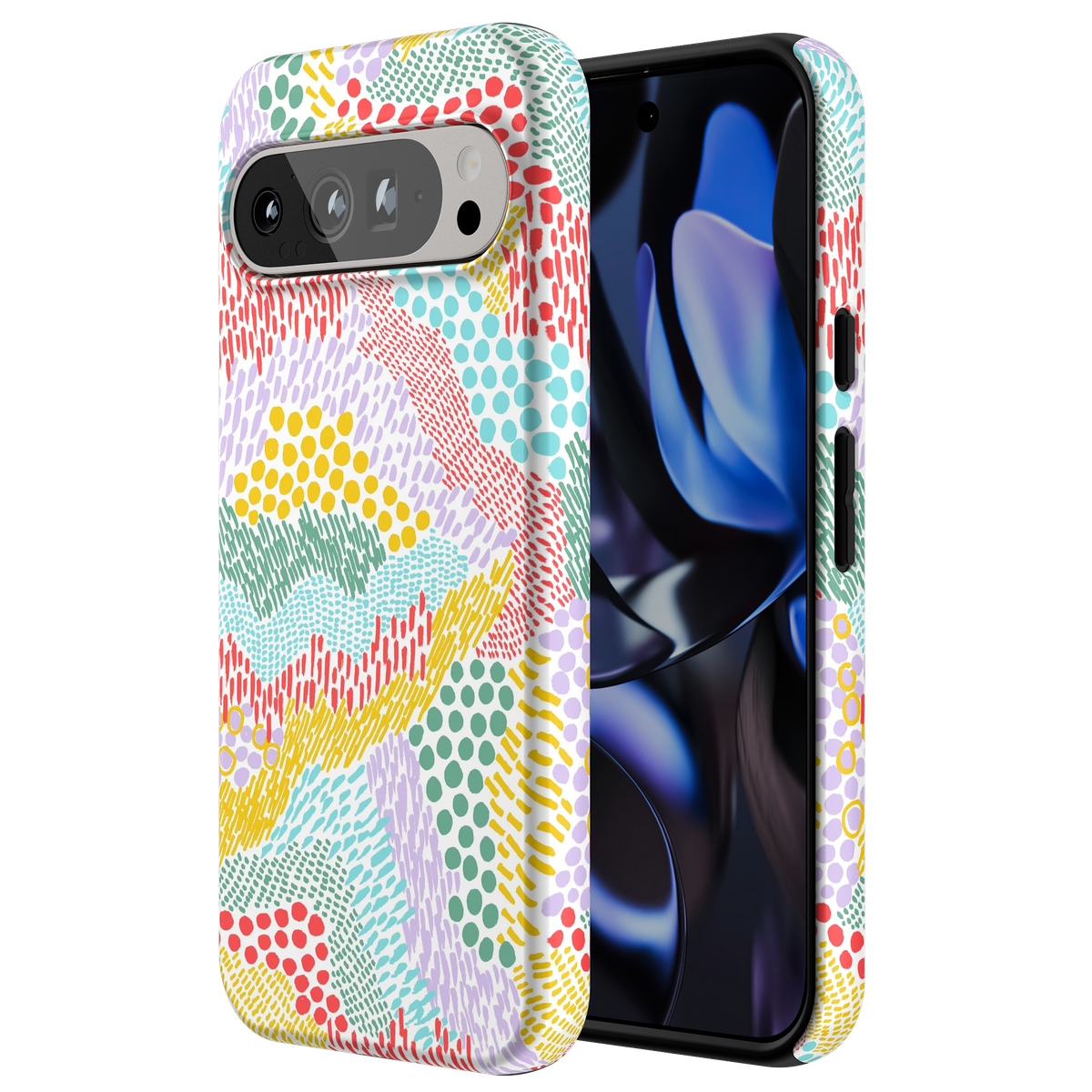 Color Me Happy | Pattern Colorblock Case iPhone Case get.casely