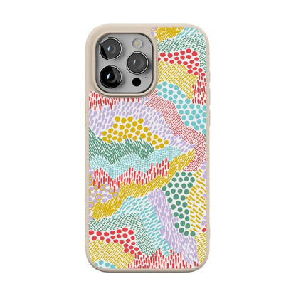 Color Me Happy | Pattern Colorblock Case iPhone Case get.casely