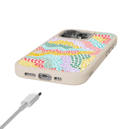 Color Me Happy | Pattern Colorblock Case iPhone Case get.casely