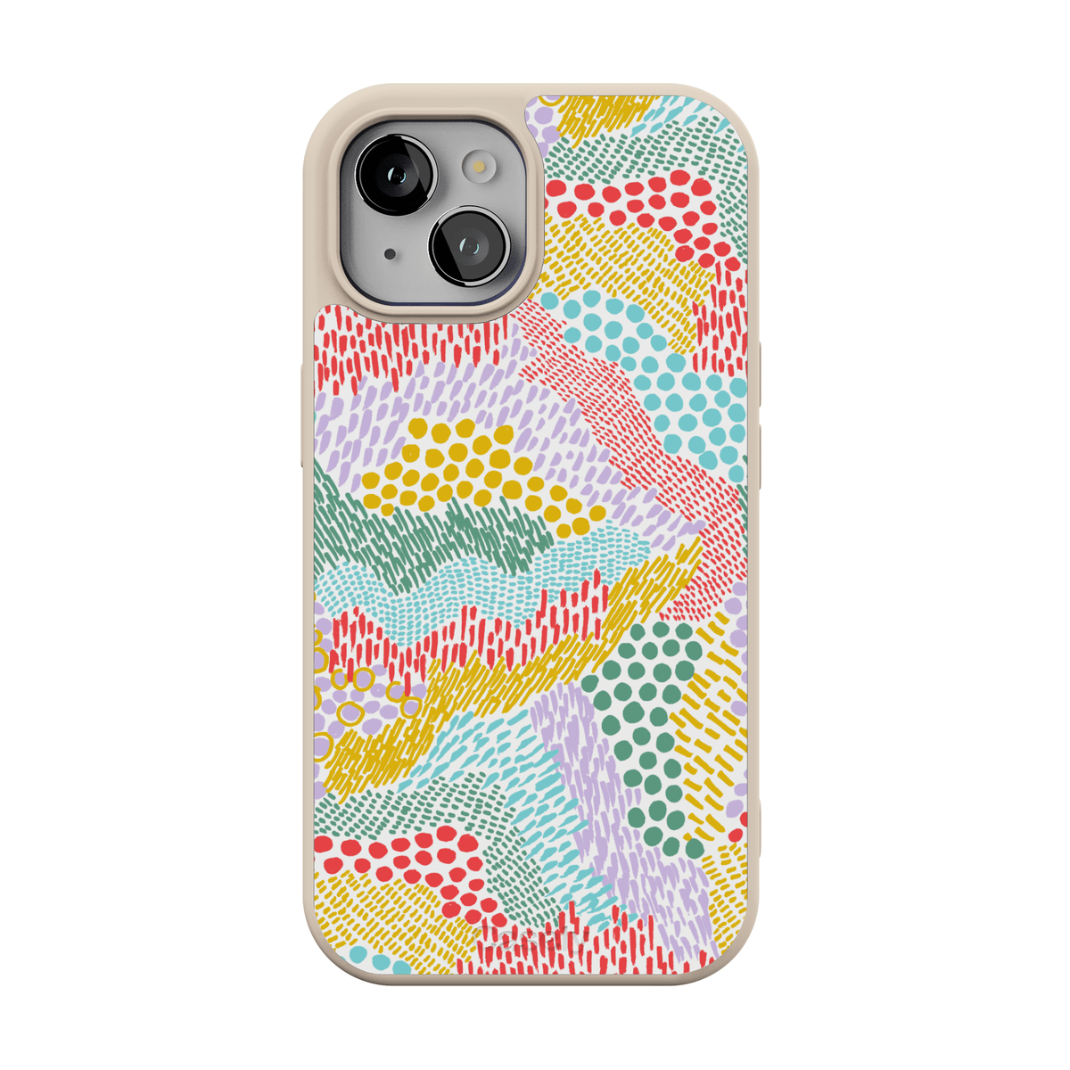 Color Me Happy | Pattern Colorblock Case iPhone Case get.casely