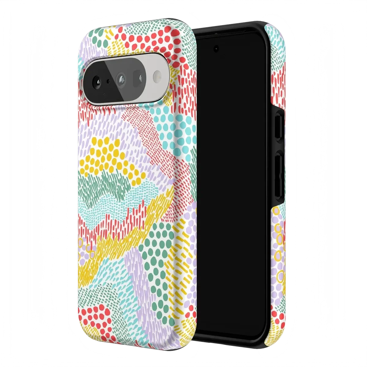 Color Me Happy | Pattern Colorblock Case iPhone Case get.casely