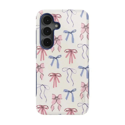 Coquette Girlie | Pastel Bows Case Phone Case Casetry Bold Flex + MagSafe® Galaxy S25