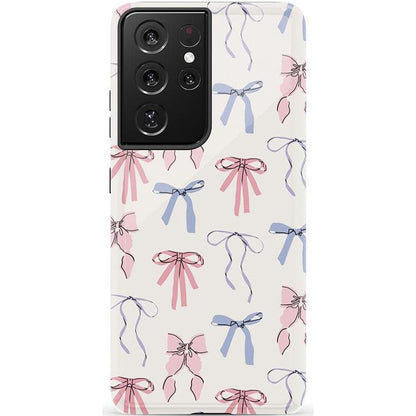 The Valentine's Collection | Pastel Bows Case Phone Case Casetry Essential Galaxy S22