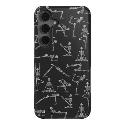 Corpse Pose | Skeleton Yoga Case Phone Case Casetry Bold Flex + MagSafe® Galaxy S25 Plus