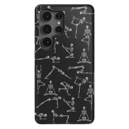 Corpse Pose | Skeleton Yoga Case Phone Case Casetry Bold Flex + MagSafe® Galaxy S25 Ultra