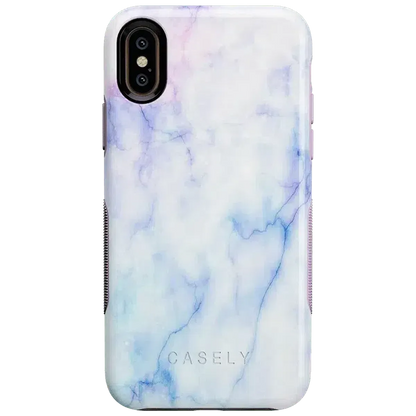 Cotton Candy | Blue & Purple Marble Case iPhone Case get.casely Bold iPhone XS Max