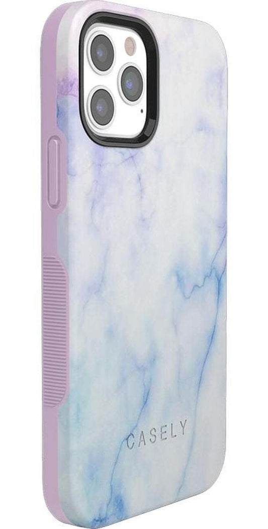 Cotton Candy | Blue & Purple Marble Case iPhone Case get.casely