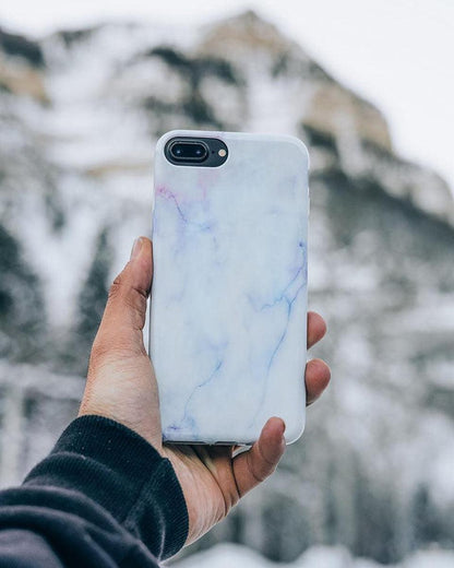Cotton Candy | Blue & Purple Marble Case iPhone Case get.casely
