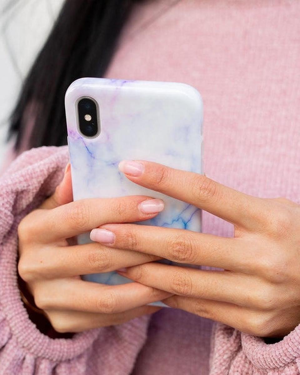 Cotton Candy | Blue & Purple Marble Case iPhone Case get.casely