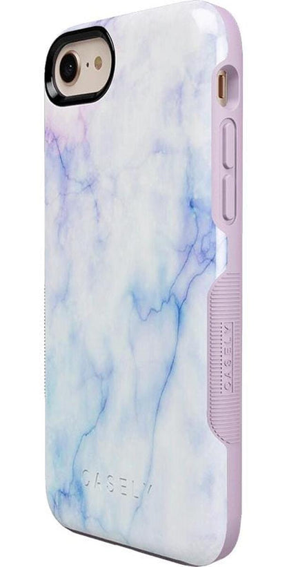 Cotton Candy | Blue & Purple Marble Case iPhone Case get.casely