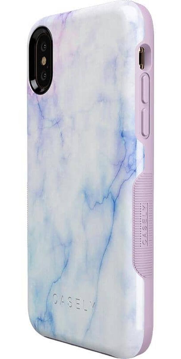 Cotton Candy | Blue & Purple Marble Case iPhone Case get.casely