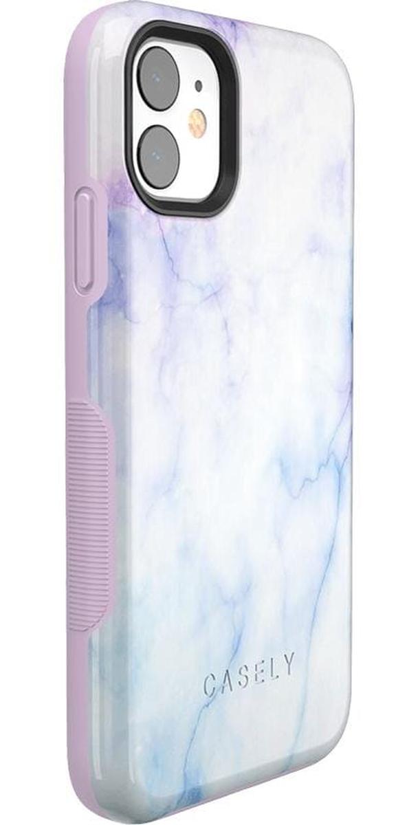 Cotton Candy | Blue & Purple Marble Case iPhone Case get.casely