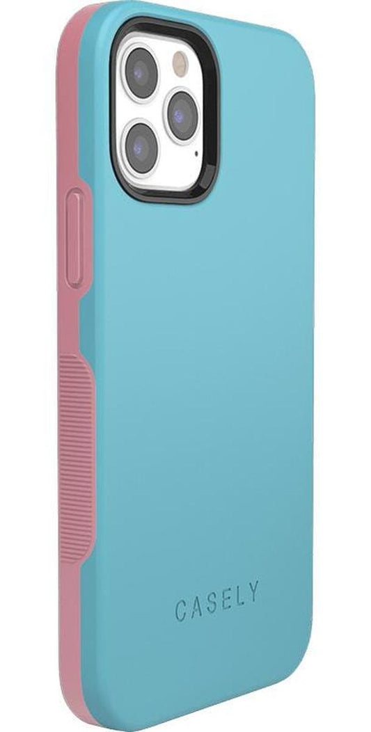 Cotton Candy Electric Blue on Pink | Ultra-Protective Bold Case iPhone Case get.casely